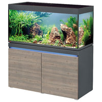 Aquarium Incpiria 430 LED Graphit / Chêne rustique Équipé EHEIM - 430L