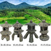 Lot 4 x Lanternes Balinaises AMTRA - S