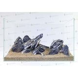 Zebra Rock Roche Naturelle AQUADECO - Lot de 3 pcs