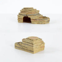 REPTIZOO Piatti per Pappa 3 in 1 Nascondiglio - 23 x 14,5 x 11 cm