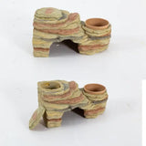 REPTIZOO Piatti per Pappa 3 in 1 Nascondiglio - 28 x 16,5 x 13 cm