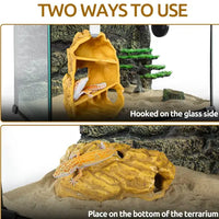 Nascondiglio multi-livello agganciabile REPTIZOO - Nascondiglio multi-livello sospeso