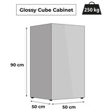 Aquarium Glossy Cube Day & Night Gris Laqué LED AQUAEL - 135L