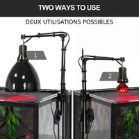 Dôme Réflecteur Profond Noir REPTIZOO - Max. 200W