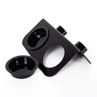 Mangeoire Double Magnétique Noire REPTIZOO - 15 cm