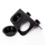 Mangeoire Double Magnétique Noire REPTIZOO - 15 cm