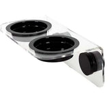 Mangeoire Double Translucide REPTIZOO - 15 cm