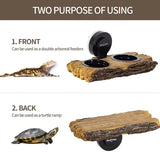 Mangeoire Double 2 en 1 ou Rampe Tortues REPTIZOO - 20 cm