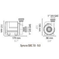 Pompe Syncra SDC 9.0 SICCE - 4000 à 9000 L/h