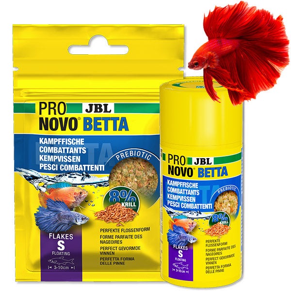 ProNovo Betta Flakes S JBL - Aliment de base en Flocons pour combattan