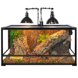 Support de Lampe Dôme Double sur Pied REPTIZOO