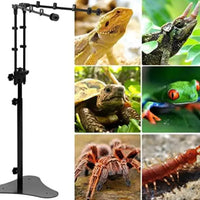 Support de Lampe Dôme Double sur Pied REPTIZOO