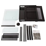 Terrarium REPTIZOO Démontable et Étanche - 45 x 45 x 60 cm