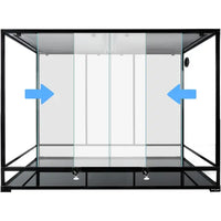 Terrarium REPTIZOO Démontable et Étanche - 120 x 60 x 90 cm