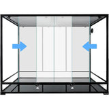 Terrarium REPTIZOO Démontable et Étanche - 120 x 60 x 90 cm