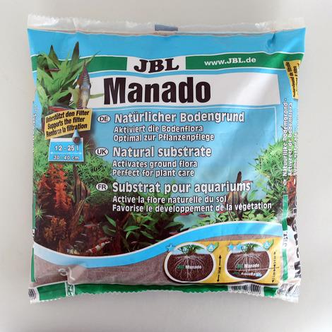 JBL - Substrat de Sol Naturel Manado Noir pour Aquarium - 3L