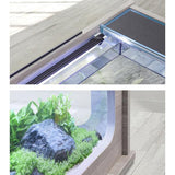 Aquatable 100 x 63 AQUATLANTIS Noyer- Aquarium Équipé 177 L