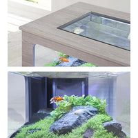 Aquatable 100 x 63 AQUATLANTIS Noyer- Aquarium Équipé 177 L