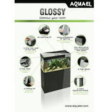 Aquarium Glossy 80 Noir Laqué LED AQUAEL - 125L