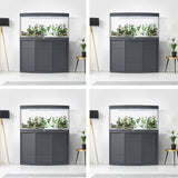 Sublime 200 x 70 AQUATLANTIS Gris Vésuve Laqué - Aquarium Equipé 853 L